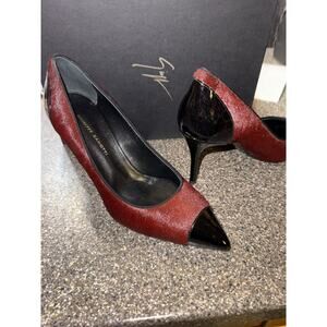 Giuseppe Zanotti Pony Hair Women's Heels Size 37.5 NIB
